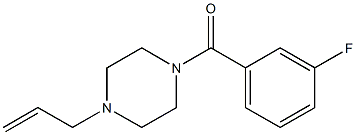 (3-fluorophenyl)-(4-prop-2-enylpiperazin-1-yl)methanone Struktur