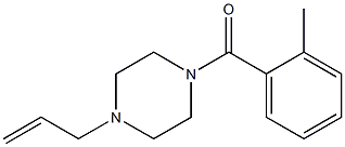 (2-methylphenyl)-(4-prop-2-enylpiperazin-1-yl)methanone Struktur