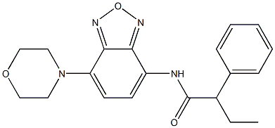 N-(4-morpholin-4-yl-2,1,3-benzoxadiazol-7-yl)-2-phenylbutanamide Structure