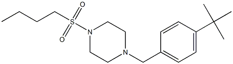 1-[(4-tert-butylphenyl)methyl]-4-butylsulfonylpiperazine Struktur