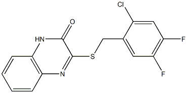 3-[(2-chloro-4,5-difluorophenyl)methylsulfanyl]-1H-quinoxalin-2-one Struktur