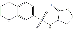 N-(2-oxothiolan-3-yl)-2,3-dihydro-1,4-benzodioxine-6-sulfonamide Struktur