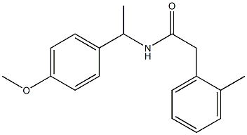 N-[1-(4-methoxyphenyl)ethyl]-2-(2-methylphenyl)acetamide Struktur