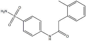 2-(2-methylphenyl)-N-(4-sulfamoylphenyl)acetamide Struktur