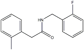 N-[(2-fluorophenyl)methyl]-2-(2-methylphenyl)acetamide Struktur