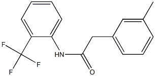 2-(3-methylphenyl)-N-[2-(trifluoromethyl)phenyl]acetamide Struktur