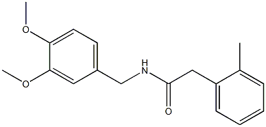 N-[(3,4-dimethoxyphenyl)methyl]-2-(2-methylphenyl)acetamide Struktur