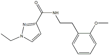 1-ethyl-N-[2-(2-methoxyphenyl)ethyl]pyrazole-3-carboxamide Struktur