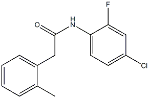 N-(4-chloro-2-fluorophenyl)-2-(2-methylphenyl)acetamide Struktur