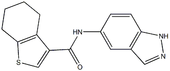 N-(1H-indazol-5-yl)-4,5,6,7-tetrahydro-1-benzothiophene-3-carboxamide Struktur