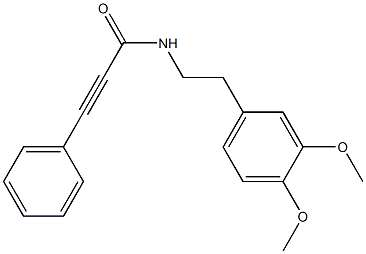 N-[2-(3,4-dimethoxyphenyl)ethyl]-3-phenylprop-2-ynamide Struktur