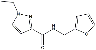 1-ethyl-N-(furan-2-ylmethyl)pyrazole-3-carboxamide Struktur