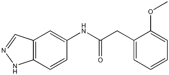 N-(1H-indazol-5-yl)-2-(2-methoxyphenyl)acetamide Struktur