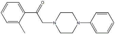 2-(2-methylphenyl)-1-(4-phenylpiperazin-1-yl)ethanone Struktur