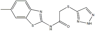 N-(6-methyl-1,3-benzothiazol-2-yl)-2-(2H-triazol-4-ylsulfanyl)acetamide Struktur