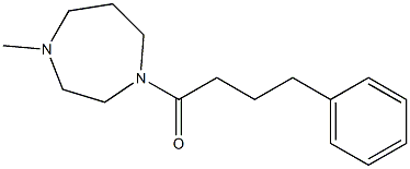 1-(4-methyl-1,4-diazepan-1-yl)-4-phenylbutan-1-one Struktur