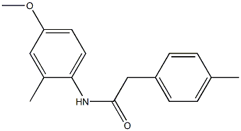 N-(4-methoxy-2-methylphenyl)-2-(4-methylphenyl)acetamide Struktur