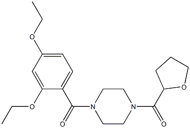 [4-(2,4-diethoxybenzoyl)piperazin-1-yl]-(oxolan-2-yl)methanone Struktur