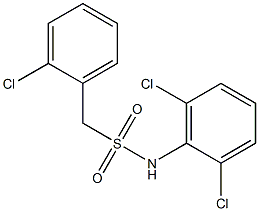 1-(2-chlorophenyl)-N-(2,6-dichlorophenyl)methanesulfonamide Struktur