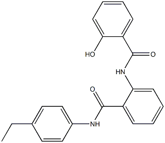 N-(4-ethylphenyl)-2-[(2-hydroxybenzoyl)amino]benzamide Struktur