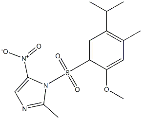 1-(2-methoxy-4-methyl-5-propan-2-ylphenyl)sulfonyl-2-methyl-5-nitroimidazole|