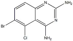 6-bromo-5-chloroquinazoline-2,4-diamine Struktur