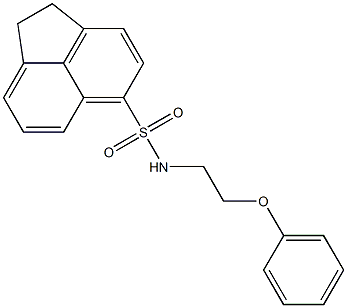 N-(2-phenoxyethyl)-1,2-dihydroacenaphthylene-5-sulfonamide Structure