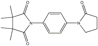 3,3,4,4-tetramethyl-1-[4-(2-oxopyrrolidin-1-yl)phenyl]pyrrolidine-2,5-dione Struktur