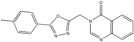 3-[[5-(4-methylphenyl)-1,3,4-oxadiazol-2-yl]methyl]quinazolin-4-one Struktur