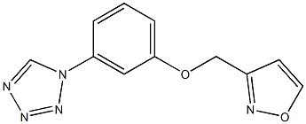 3-[[3-(tetrazol-1-yl)phenoxy]methyl]-1,2-oxazole Struktur