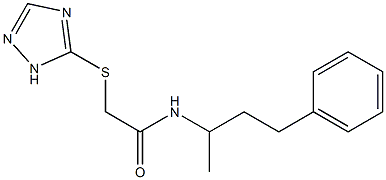 N-(4-phenylbutan-2-yl)-2-(1H-1,2,4-triazol-5-ylsulfanyl)acetamide Struktur