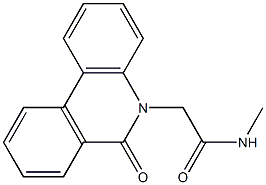 N-methyl-2-(6-oxophenanthridin-5-yl)acetamide Struktur