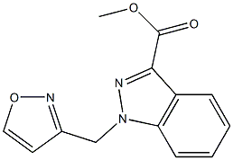 methyl 1-(1,2-oxazol-3-ylmethyl)indazole-3-carboxylate Struktur