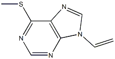 9-ethenyl-6-methylsulfanylpurine Struktur