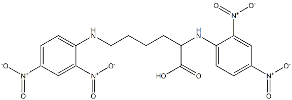 2,6-bis(2,4-dinitroanilino)hexanoic acid Struktur