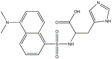 2-[[5-(dimethylamino)naphthalen-1-yl]sulfonylamino]-3-(1H-imidazol-5-yl)propanoic acid