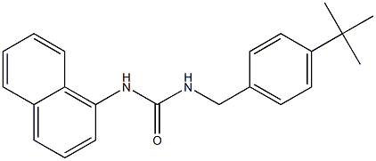 1-[(4-tert-butylphenyl)methyl]-3-naphthalen-1-ylurea Struktur