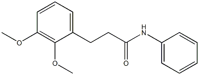 3-(2,3-dimethoxyphenyl)-N-phenylpropanamide Struktur