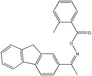 [(Z)-1-(9H-fluoren-2-yl)ethylideneamino] 2-methylbenzoate Struktur