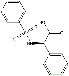 (2R)-2-(benzenesulfonamido)-2-phenylacetic acid Struktur