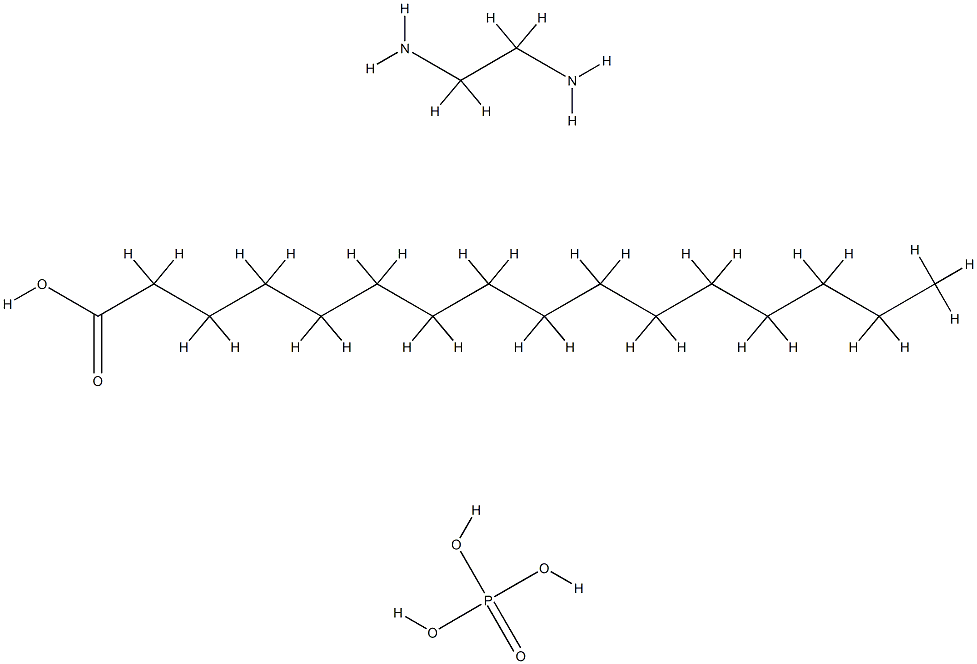 palmitic acid, compound with ethylenediamine phosphate Struktur