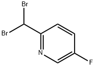 2-DIBROMOMETHYL-5-FLUORO-PYRIDINE Struktur