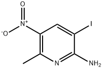 2-AMINO-3-IODO-5-NITRO-6-METHYLPYRIDINE Struktur