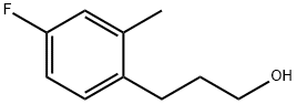 3-(4-Fluoro-2-methyl-phenyl)-propan-1-ol Struktur