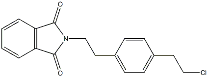 2-(4-(2-chloroethyl)phenethyl)isoindoline-1,3-dione Structure