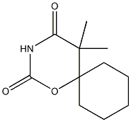 1-Oxa-3-azaspiro[5.5]undecane-2,4-dione,5,5-dimethyl-(6CI) Struktur