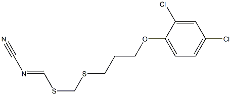 [3-(2,4-Dichlorophenoxy)propyl]methyl-cyanocarbonimidodithioate Struktur