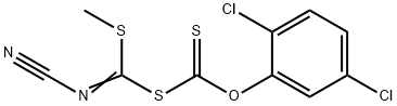 O-(2,5-Dichlorophenyl)S-[cyanamide(methylthio)-methyl]carbonodithioate Struktur