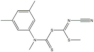 [Cyanamide(methylthio)methyl]methyl3,5-dimethylphenylcarbamodithioate Struktur