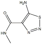 1,2,3-Thiadiazole-4-carboxamide,5-amino-N-methyl-(9CI) Struktur